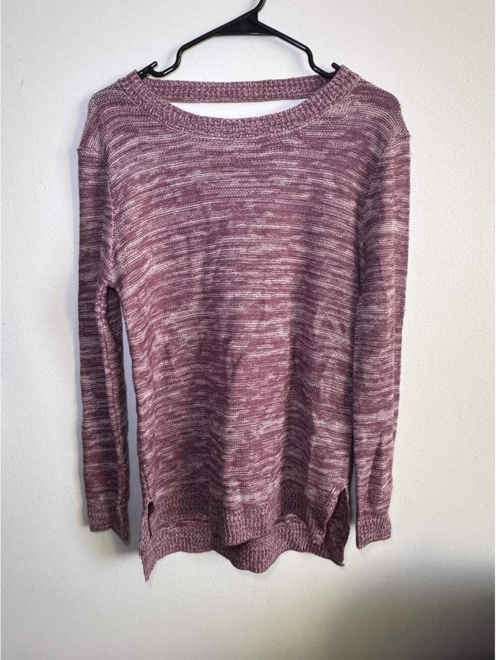 Marbled Pink Knitwear Cross Back Size Medium PTP 19” GC